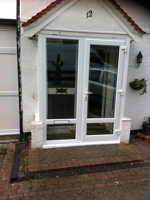uPVC French doors fitted as front entrance in Hounslow